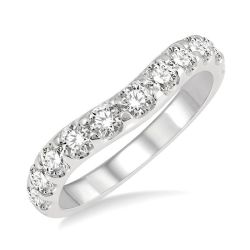 Isolde Anthem Aura Curved Diamond Wedding Band