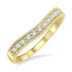 Bellona Voyage Aura Curved Diamond Wedding Band
