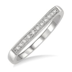 Luminara Cascade Muse Curved Diamond Wedding Band