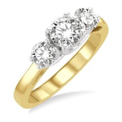 Dawn Signature Yellow Gold Diamond Engagement Ring