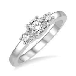Dawn Splendor Diamond Three Stone Ring
