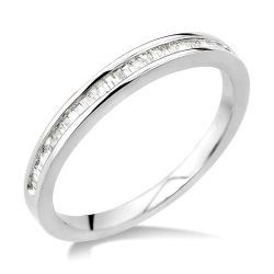 Andromeda Noble Poise Channel Set Baguette Diamond Wedding Band