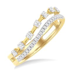 LoVelLin ArVerEl 14K Yellow Gold Diamond Ring