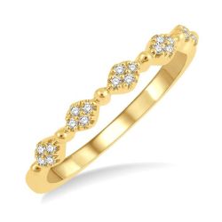 OraLinXe 14K Yellow Gold Diamond Ring