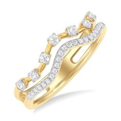 RaLysIs LuxLysOra 14K Yellow Gold Diamond Ring
