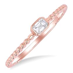 IonZenIs 14K Rose Gold Diamond Ring