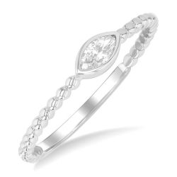 VioVioXe 14K White Gold Diamond Ring
