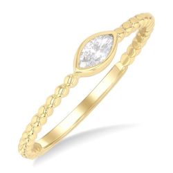 ElThEl 14K Yellow Gold Diamond Ring