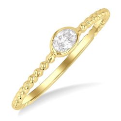 RaIsTh 14K Yellow Gold Diamond Ring
