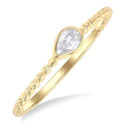 VioLinIs 14K Yellow Gold Diamond Ring