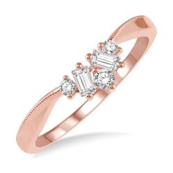 VioZenLys IsZenLux 14K Rose Gold Diamond Ring