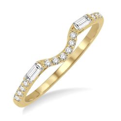 CaThIon 14K Yellow Gold Diamond Ring