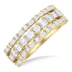 OnXeLux 14K Yellow Gold Diamond Ring
