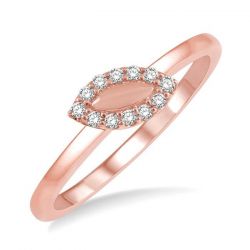 Marquise Shape Stackable Diamond Band