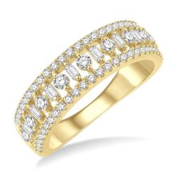LysLoIon 14K Yellow Gold Diamond Ring