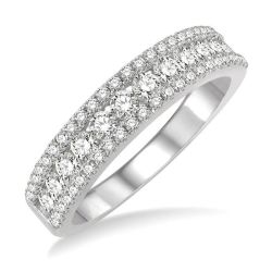 Channel Set Diamond Wedding Band