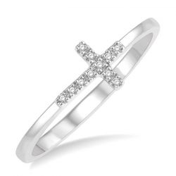 Cross Diamond Ring