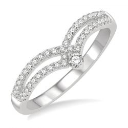 Chevron Diamond Fashion Ring