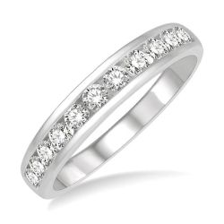 Azura Ember Luxe Stone Channel Set Diamond Wedding Band