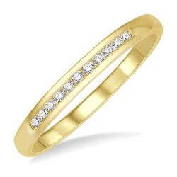 Elysian Quarry Echo Stone Channel Set Diamond Wedding Band