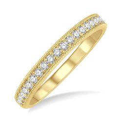 LuxZenAe ArLysSol 14K Yellow Gold Diamond Ring