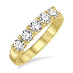 Lyric Arcadia Myth Round Shape Stone Diamond Wedding Band