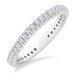 AeElLys 14K White Gold Diamond Ring