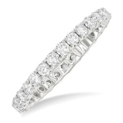 VioZenVel 14K White Gold Diamond Ring