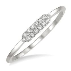 Stackable Petite Diamond Fashion Ring