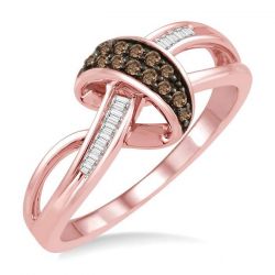 Champagne Light Weight Diamond Fashion Ring
