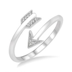 Arrow Diamond Fashion Open Ring