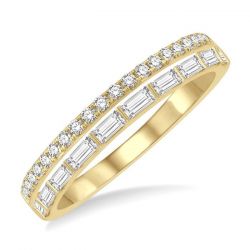 Stackable Baguette Diamond Fashion Ring