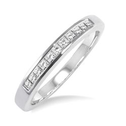 Elysian Harbor Aura Channel Set Diamond Wedding Band