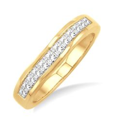 VioLuxVel 14K Yellow Gold Diamond Ring