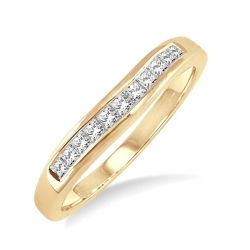 Andromeda Antigua Reverie Channel Set Curved Diamond Wedding Band