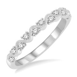 Zephyra Noble Grace Stackable Diamond Wedding Band