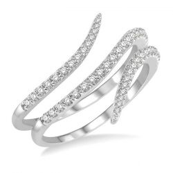 Open Spiral Diamond Fashion Ring