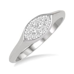 IonXeVel 14K White Gold Diamond Ring