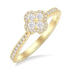 LysLoOn VelArCa 14K Yellow Gold Diamond Ring