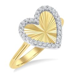 SolLysLys 14K White Gold Diamond Ring