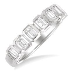 AeLinVio 14K White Gold Diamond Ring