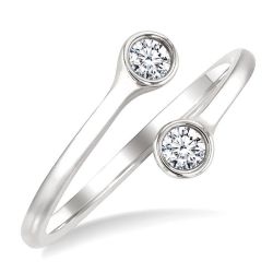 ThLuxZen 14K White Gold Diamond Ring