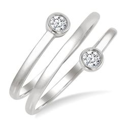 ZenOraZen 14K White Gold Diamond Ring