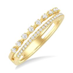 SolVerCa 14K Yellow Gold Diamond Ring