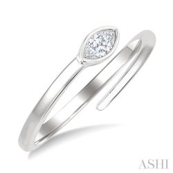 XeAeZen VerVelAr 14K White Gold Diamond Ring