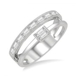 Double Row Diamond Fashion Ring