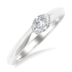 ElAeLys 14K White Gold Diamond Ring