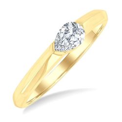 OnLinSol 14K Yellow Gold Diamond Ring