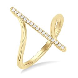 XeOnLin 14K Yellow Gold Diamond Ring