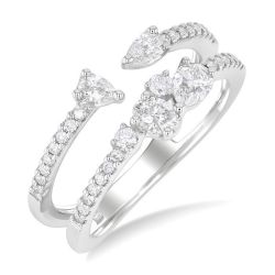 LinElIs 14K White Gold Diamond Ring